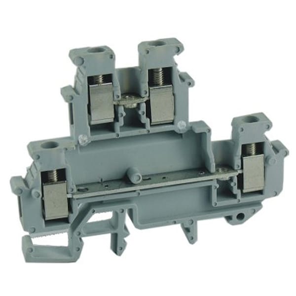Automation Systems Interconnect Terminal Block, Double Level, Separate bridgeable levels, Screw Clamp 26-10 AWG, 30amp, 600V, 80PK ASIUKKB5 - main
